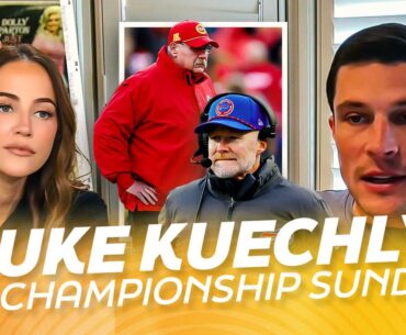 Luke Kuechly Talks NFC & AFC Championships, Mahomes Drama, Bills' Strategy & Legendary Toughness!
