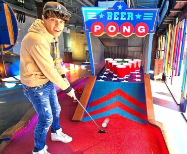 Playing The Most Unique Mini Golf Course You've Ever Seen!