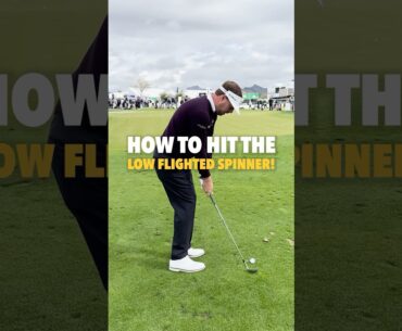 How to successfully hit the low flighted spinner! #golf