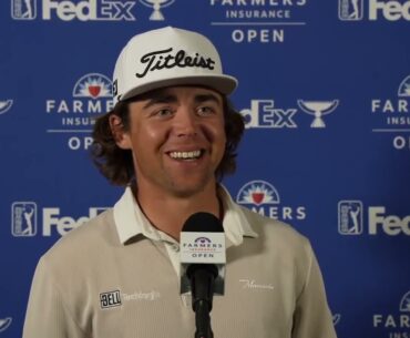 Garrick Higgo Discusses 2025 Farmers Insurance Open | PGA Tour Thursday Flash Interview