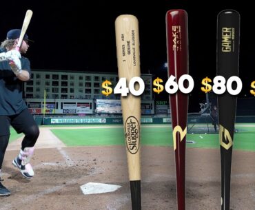DOES PRICE MATTER ON WOOD BATS? | $40 vs. $60 vs. $80 vs. $160 vs. $300 Wood Bat Review