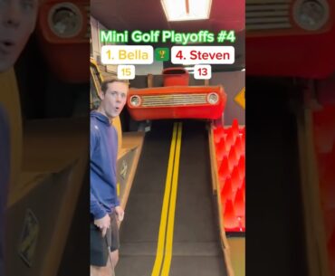 (Hole 8) PLAYOFFS #4, Semi-Final | 1. Bella vs 4. Steven #minigolf