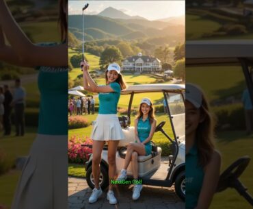 Driving for Greatness Girls Turning Heads on the Golf Course! 🏌️‍♀️💥