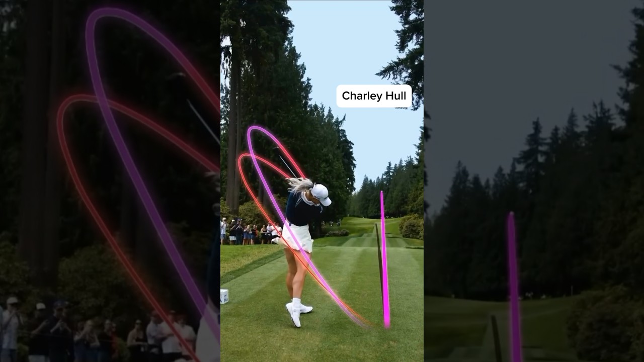 LPGA Charley Hull Golf Driver Swing Slow Motion