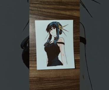 (Who's next?) Drawing Yor from Spy X Family✍🏻 #drawing #trending #anime #shorts