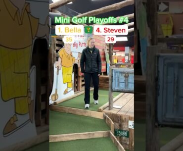 (Hole 16) PLAYOFFS #4, Semi-Final | 1. Bella vs 4. Steven #minigolf