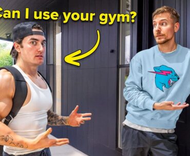 Asking Celebrities to Workout in THEIR Home Gyms - Ft. MrBeast