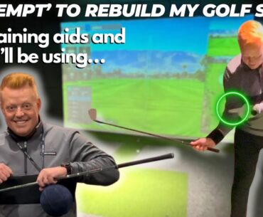 My Golf Swing REBUILD | Golf Training Aids and Drills I’m Using | Golf Vlog
