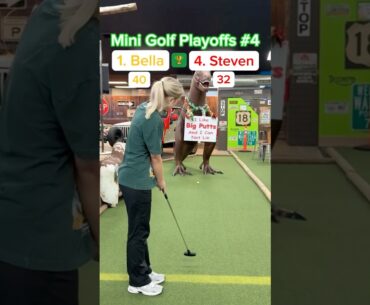 (Hole 17) PLAYOFFS #4, Semi-Final | 1. Bella vs 4. Steven #minigolf