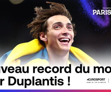 JO PARIS 2024 - VERTIGINEUX ! Armand Duplantis fracasse le record du monde avec une barre à 6m25