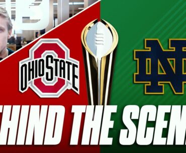 Ohio State vs Notre Dame National Championship BEHIND THE SCENES | Ryan Day Golf Cart Story