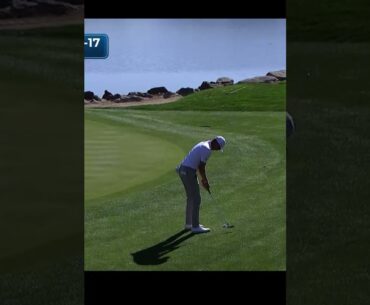 Ben Griffin with a birdie from the rocks! #golf #PGA #pgatour