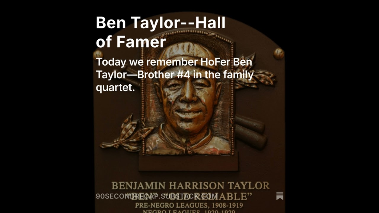 HoFer Ben Taylor—Brother #4 in the family quartet. HoFer Ben Taylor—Brother #4 in the family quartet.