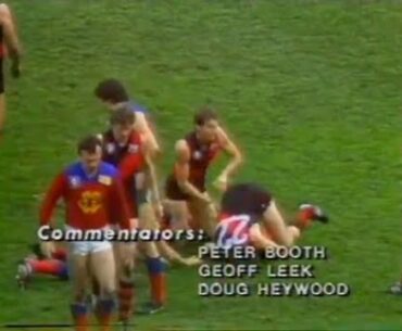1983 Semi Final highlights - Essendon v Fitzroy. ABC TV