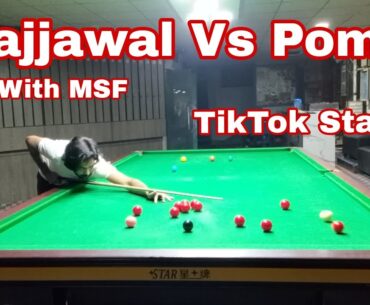 Sajjawal Vs Sagar Poma | Snooker Pakistan tournament | Live With MSF course | TikTok Star ✨ | #ronni