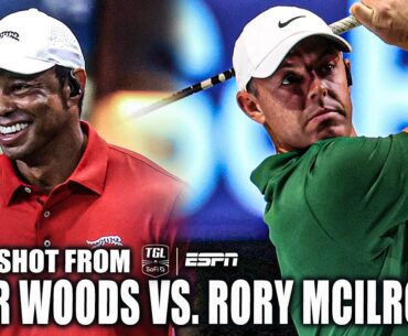 Tiger Woods vs. Rory McIlroy ⛳️ EVERY SHOT from their first TGL matchup | TGL on ESPN