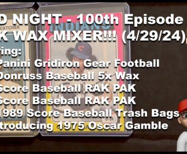 1988-1990 Donruss & Score Baseball Junk Wax Mixer-CARD NIGHT-100th Episode with Hope & Rich 4/29/24
