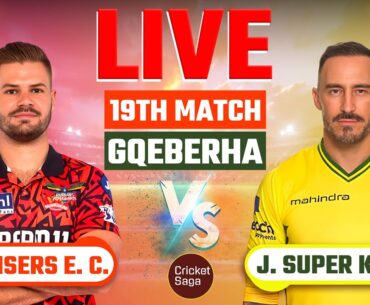 🔴SA20 Live:  Eastern Cape vs Joburg | 19th Match | Live Cricket Match, Score & Commentary