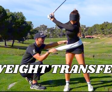 How to perfect weight transfer in the swing with  @meandmygolf.
