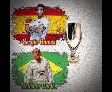 ROBERTO CARLOS VS SERGIO RAMOS #football #trophy #shorts