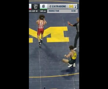 Cameron Catrabone PINS Joey Buttler | Michigan Wrestling