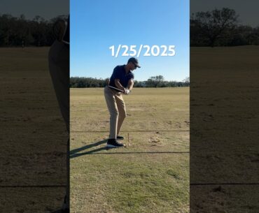 Week #12 Practicing my golf swing with a 3 Hybrid. #golfpractice #golfswing