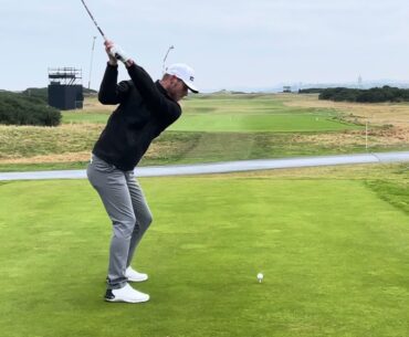 Jesper Svensson Driver Swing Down the line St. Andrews 2024