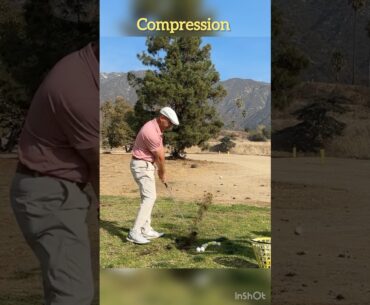 Compression setup. Get your shirt buttons in front of the ball! #golf #golftips #miracleswing