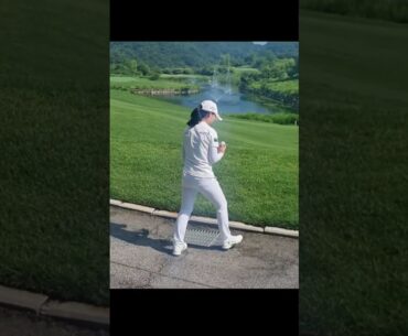 🇰🇷황유민 무벌타 드랍 후 세컨샷 과정 #golf #스크린 #골프스윙
