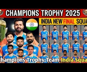 Team India squad for ICC Champions Trophy 2025 | ICC Champions Trophy 2025