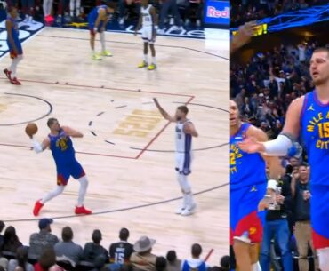 Nikola Jokic INSANE 3/4 COURT SHOT buzzer beater vs Kings and doesn't react 😂