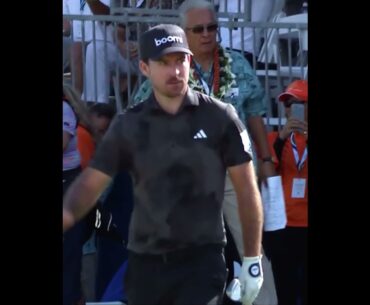 Nick Taylor with an incredible chip-in! #golf #pga #pgatour