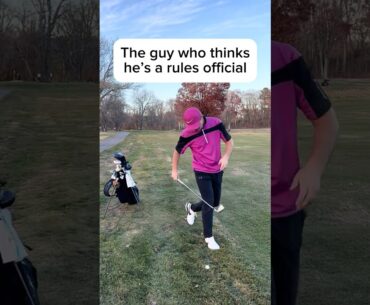 The Guy who thinks he's a rules official #golf #golfshorts  #golfmates#golfrules #golflife