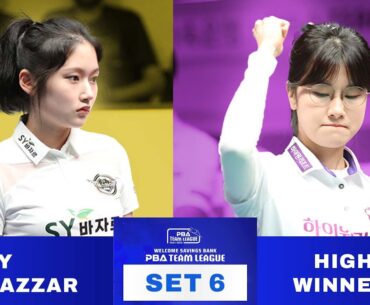 SET 6: Màn trả "nợ" ngọt ngào của Han JI-EUN trước tiểu tiên Lee MI-RAE | PBA TEAM LEAGUE ROUND 4
