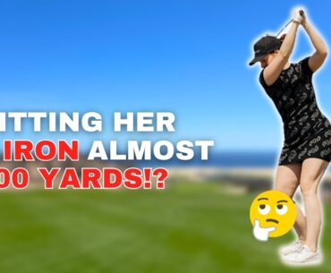 The Ultimate Golf Swing Checklist that has Her Hitting a 6 Iron Almost 200 Yards!