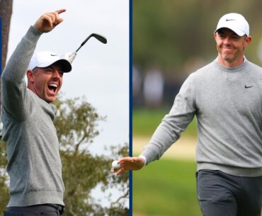 Rory McIlroy DUNKS hole-in-one at AT&T Pebble Beach