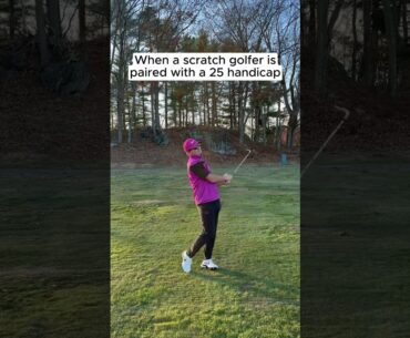 When A Scratch Golfer is paired with a 25 Handicap  #golf #golfvids #golfshorts #golfvideos #golfers
