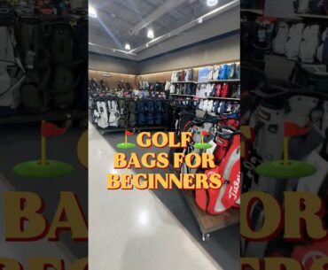 Golf Bags for BEGINNERS!