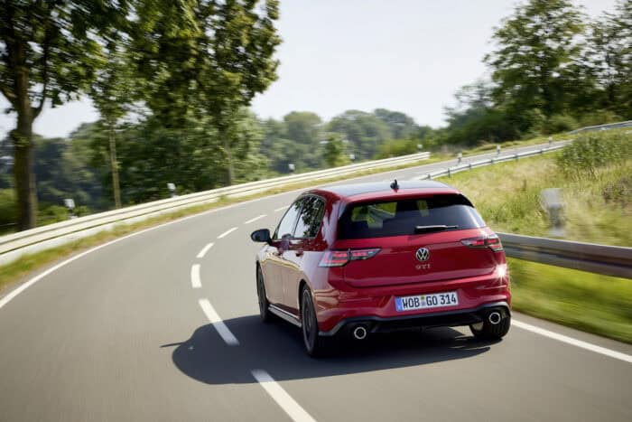 2024 Volkswagen Golf GTI rear driving