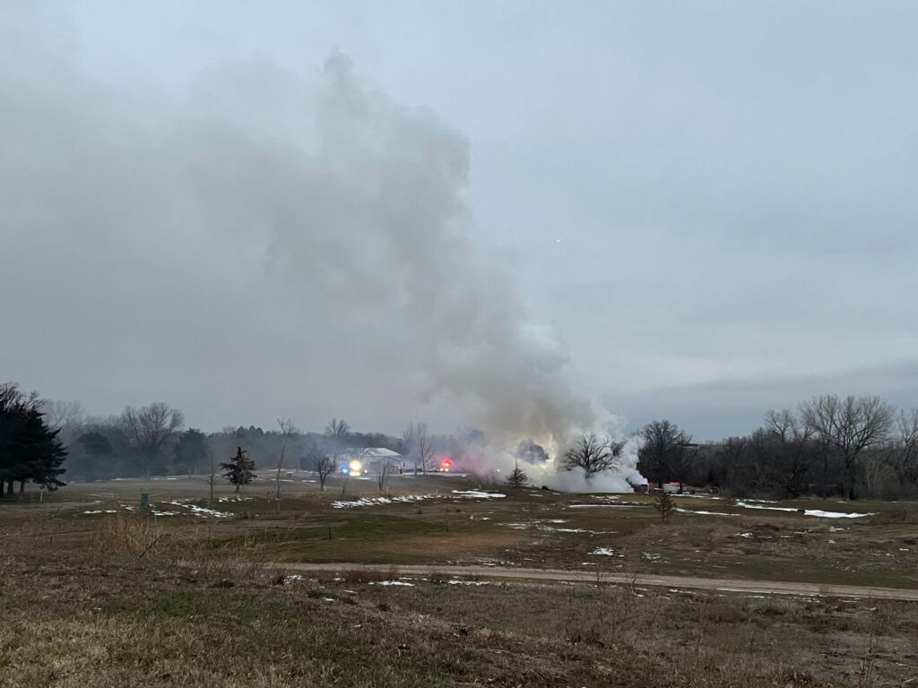 LFR battles maintenance shed fire at golf course in southeast Lincoln