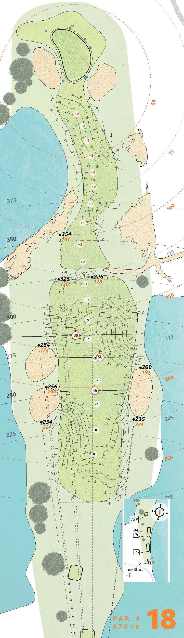The PuttView yardage book for Sea Island Golf Club’s Seaside Course, site of The RSM Classic on the PGA Tour (Courtesy of PuttView)