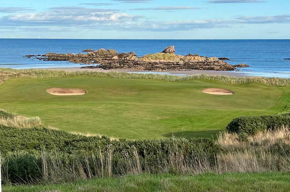 Cruden Bay features a winter hole, an oceanside par 3 that is only played in the offseason to prevent wear on another hole, that would be the envy of any golf course in the world. (Jason Lusk/Golfweek)
