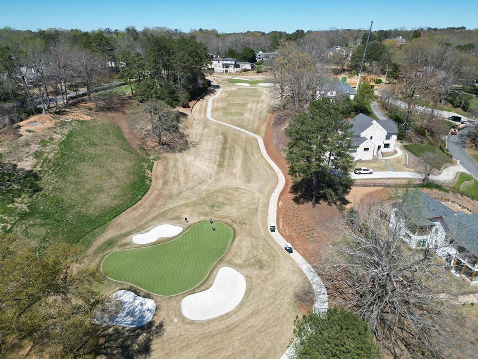 The par-3 No. 3 of Atlanta Country club after the recent renovation by Beau Welling (Courtesy of Atlanta Country Club)