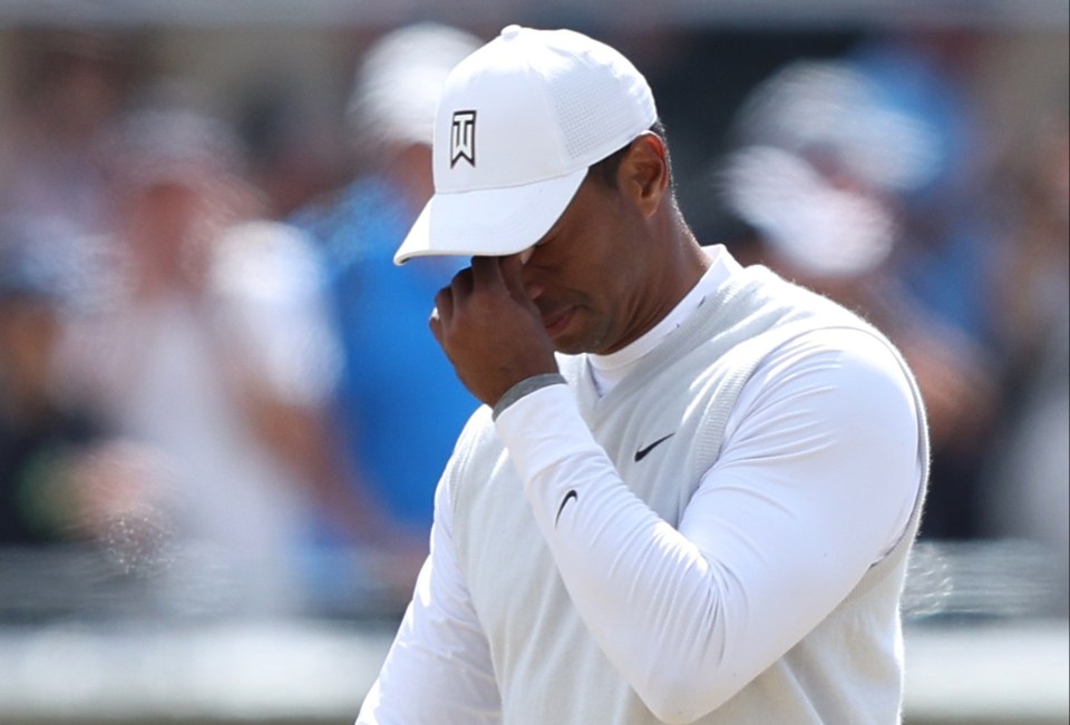 Woods, who rarely shows emotion, was overcome by the magnitude of the occasion