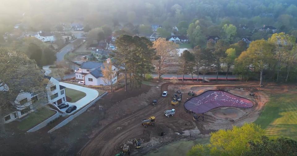No. 3 of Atlanta Country club during the recent renovation by Beau Welling (Courtesy of Atlanta Country Club)