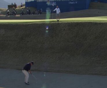 WATCH: Johnson Wagner goes up — and down — 18-foot-deep bunker at PGA West