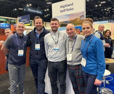 Representatives from Cabot Highland, Nairn Golf Club and Royal Dornoch Golf Club promote Highlands at world’s biggest golf industry event in Orlando, Florida