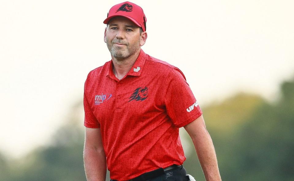 Sergio Garcia playing in the LIV Golf League