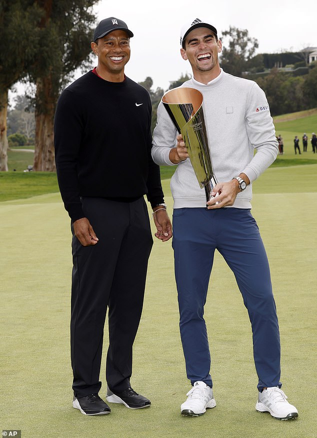The Genesis Invitational, hosted by Tiger Woods (left), is to take place at Riviera in February