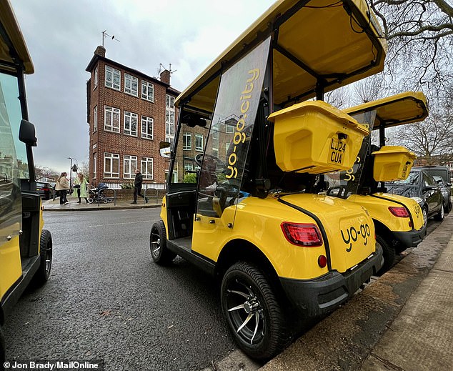 Like a regular car, the Yo-Gos are taxed and registered as a road-going vehicle - meaning they even have number plates, attached to one of their two boots